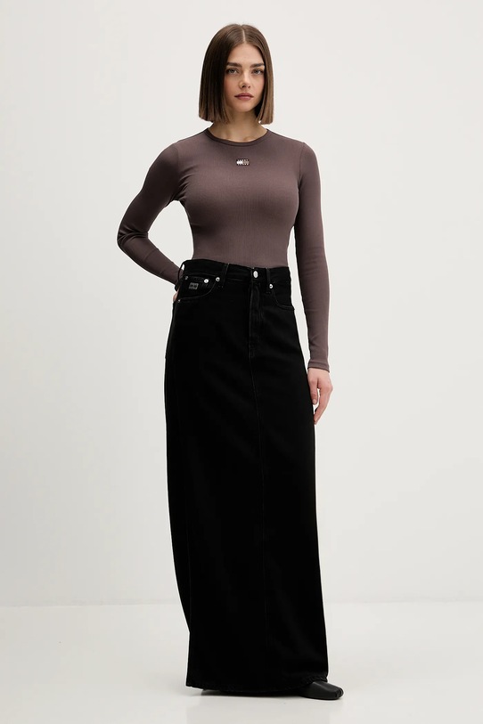 Tommy Jeans spódnica jeansowa DW0DW22119 czarny SS26