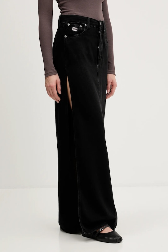 Ρούχα Τζιν φούστα Tommy Jeans DW0DW22119 μαύρο