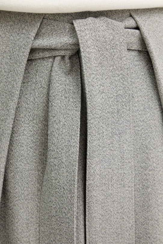 Sukňa s prímesou vlny BOSS Vakava 50553666 sivá