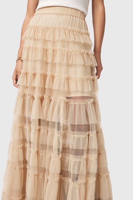 AllSaints spódnica W071RD beżowy