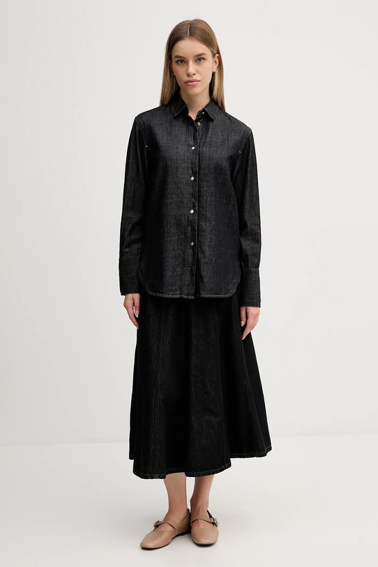 Tommy Hilfiger spódnica WW0WW47730 granatowy SS26