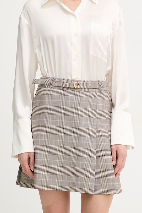Guess spódnica GERALDINE casual beżowy W6RD55.WJ642