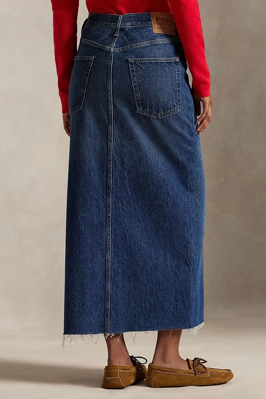 Polo Ralph Lauren spódnica jeansowa 211A95501 granatowy SS26