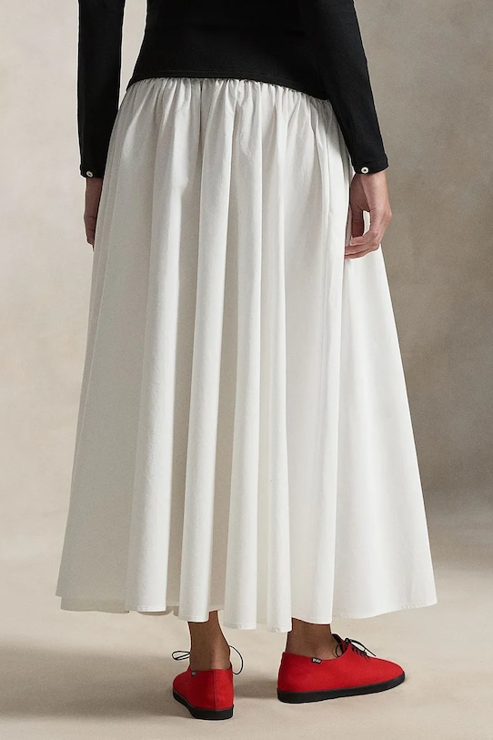 Polo Ralph Lauren spódnica bawełniana 211A96329 biały SS26