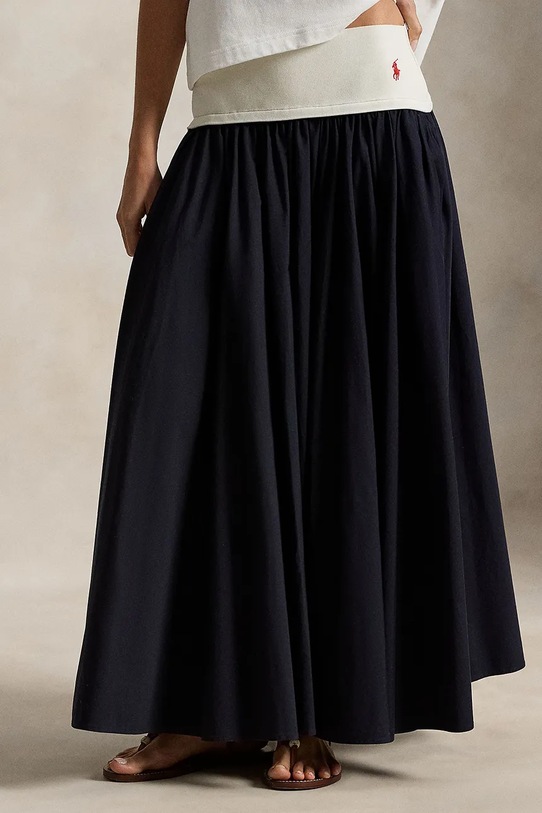 Polo Ralph Lauren spódnica bawełniana bawełna czarny 211A96329