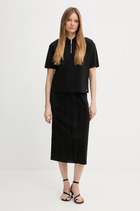 Calvin Klein spódnica LV044E218G czarny SS26