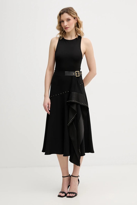 Karl Lagerfeld spódnica MINI STUD B1W12009 czarny SS26