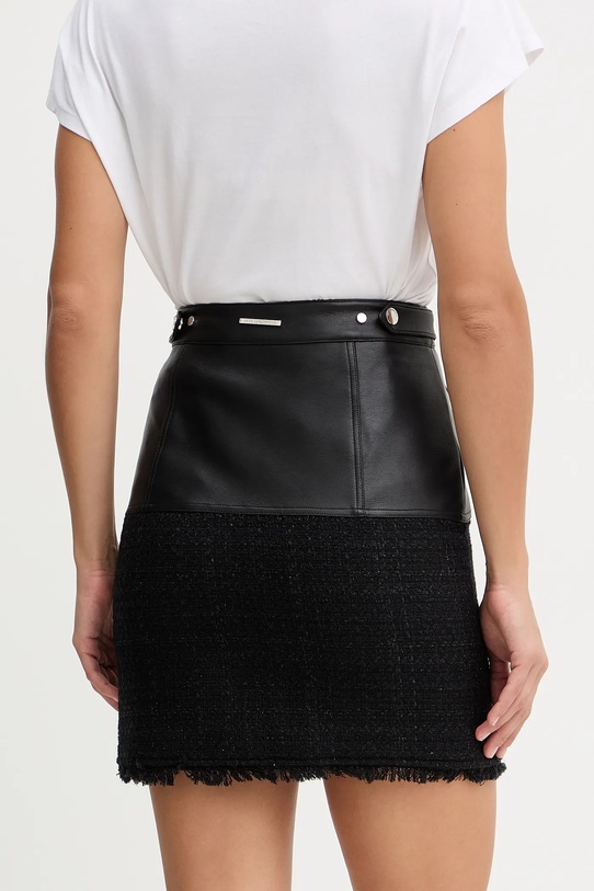 Odzież Karl Lagerfeld spódnica z domieszką wełny B1W12001 czarny