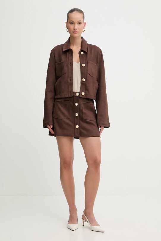 Bardot spódnica 59673SB1 brązowy SS26