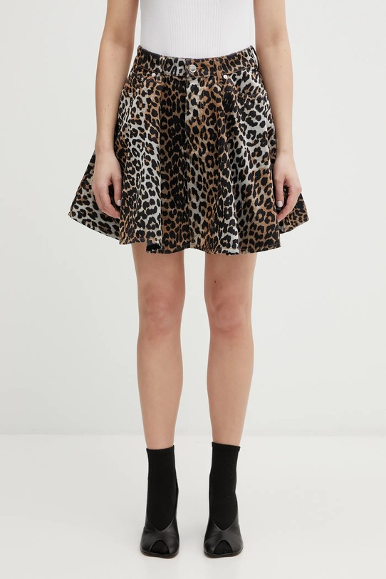 GANNI spódnica casual czarny A1090084