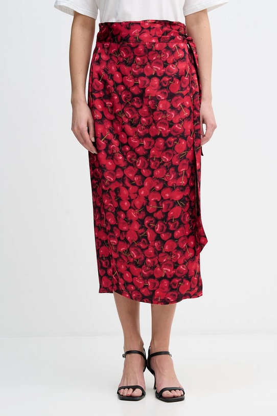 Never Fully Dressed spódnica Cherry Jaspre casual czerwony NFDSK802