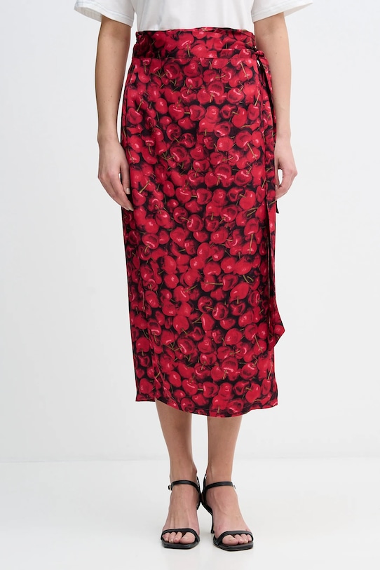 Never Fully Dressed spódnica Cherry Jaspre casual czerwony NFDSK802