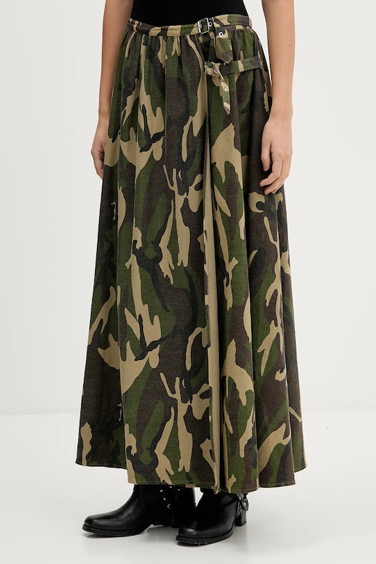 Sukňa The Ragged Priest látka zelená RPAW251037WV