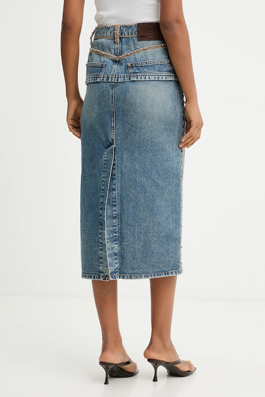 Odzież Miss Sixty spódnica jeansowa 6S4KJ05800 niebieski