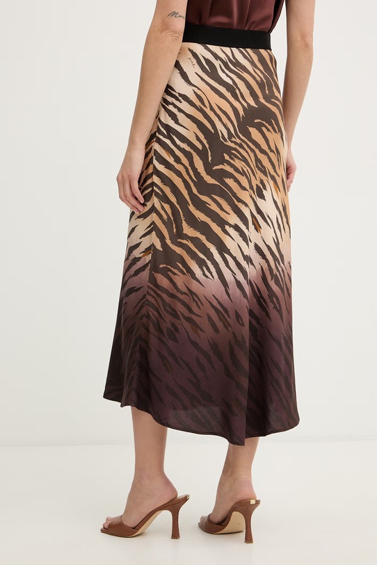 Ρούχα Pinko Φούστα με βισκόζη 106549.A37R καφέ