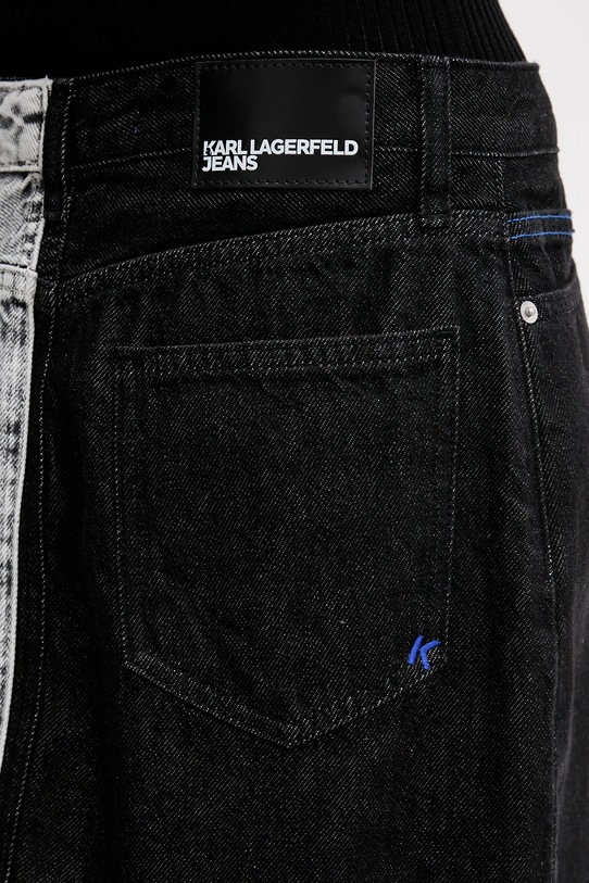 Karl Lagerfeld Jeans fustă jeans negru B1W12015