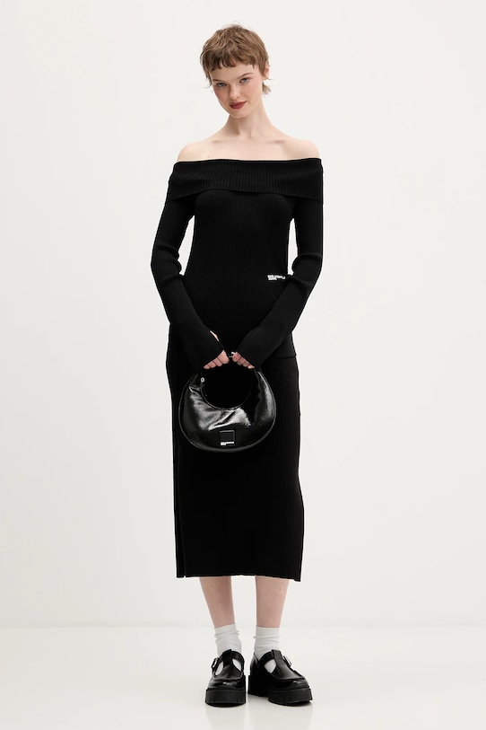 Karl Lagerfeld Jeans spódnica B1W12021 czarny SS26