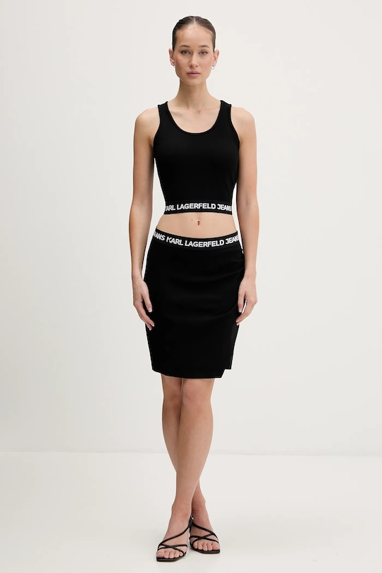 Karl Lagerfeld Jeans spódnica B1W12022 czarny SS26