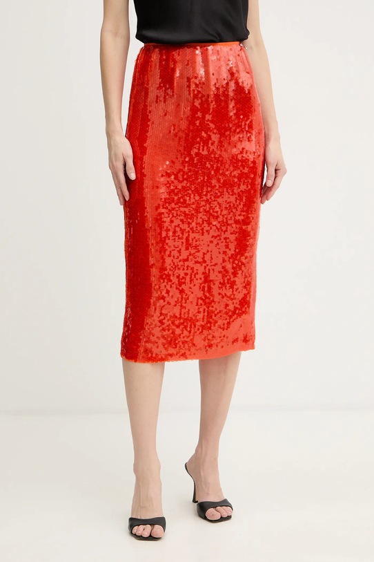 Patrizia Pepe spódnica midi pomarańczowy 8G0506.A724