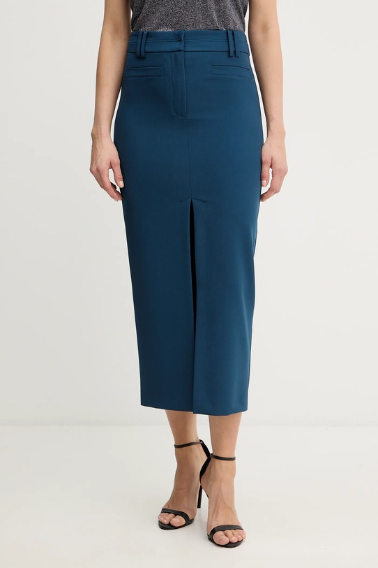 Patrizia Pepe spódnica z elastanem niebieski 8G0515.A498