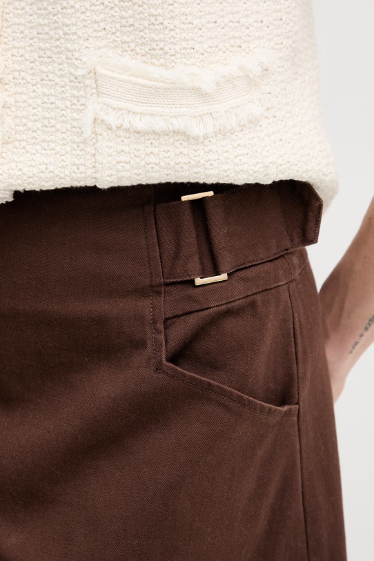 Τζιν φούστα Pedro del Hierro καφέ 7593168