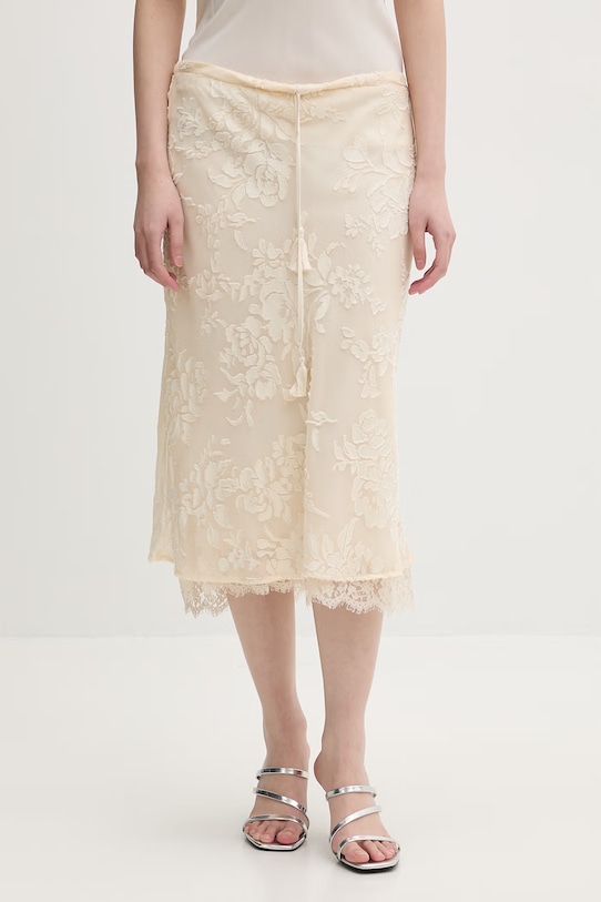 ERMANNO Firenze spódnica beżowy D48EO007E60
