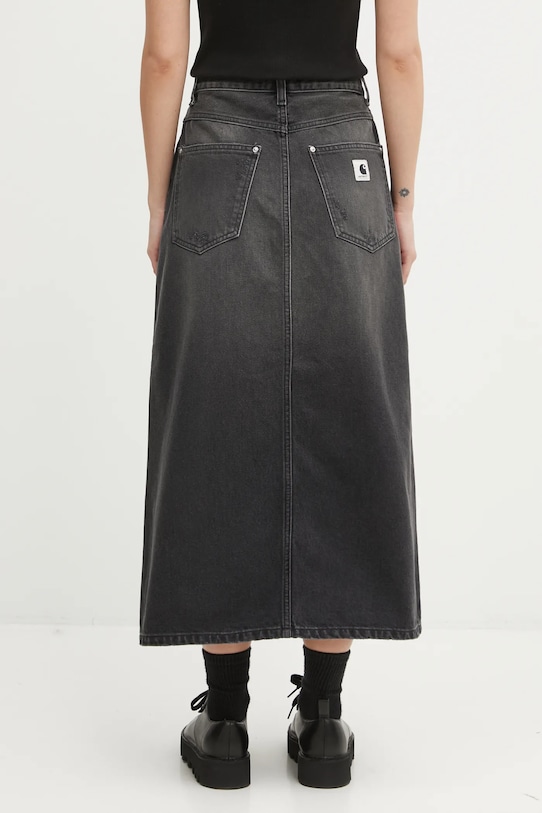 Odzież Carhartt WIP spódnica jeansowa W Brandon Skirt I036330.89B7 czarny