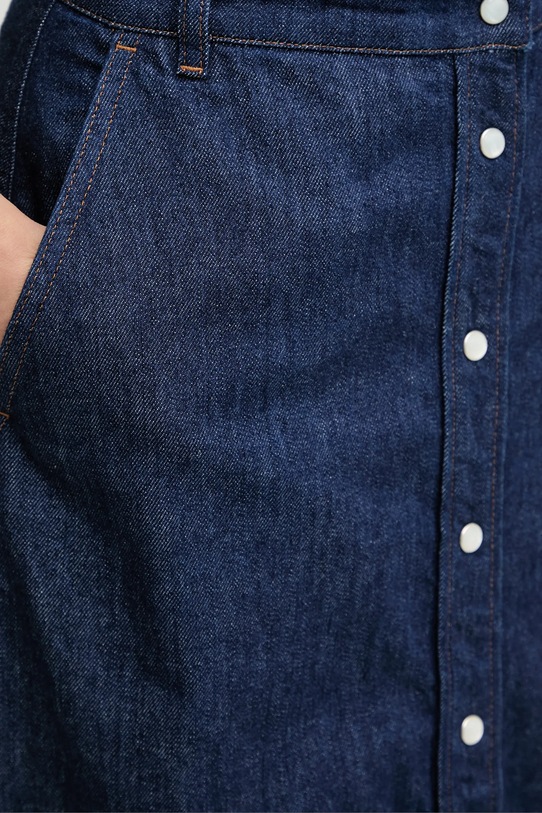 A.P.C. spódnica jeansowa JUPE LONGUE granatowy COHMJ.F06506