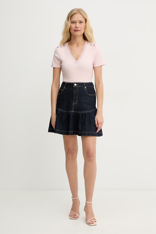 Morgan spódnice jeansowe JSOUBIA granatowy SS26