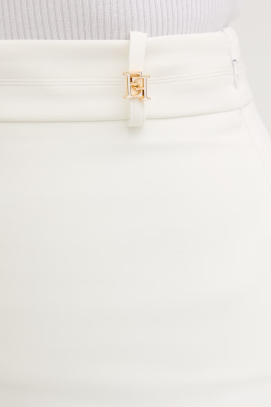 Elisabetta Franchi spódnica z rozcięciem beżowy GO15761E2