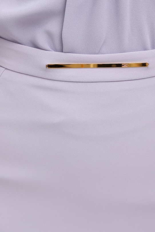 Elisabetta Franchi spódnica z rozcięciem fioletowy GO16861E2