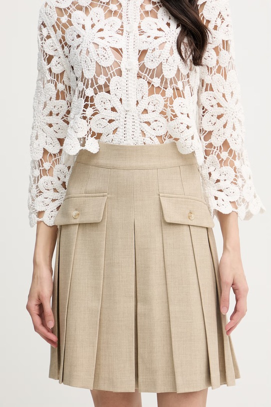 Mos Mosh spódnica plisowana Runi beżowy 177370