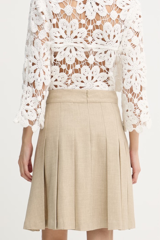 Odzież Mos Mosh spódnica plisowana Runi 177370 beżowy