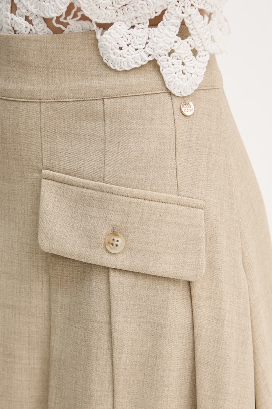 Mos Mosh spódnica plisowana Runi beżowy 177370