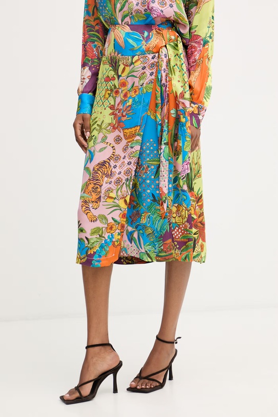 Liu Jo spódnica kopertowa z wiskozy niebieski WA6483.T471A