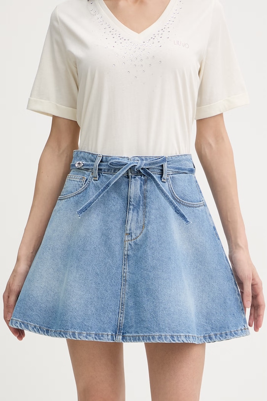 Liu Jo spódnica jeansowa niebieski UA6252.D0244