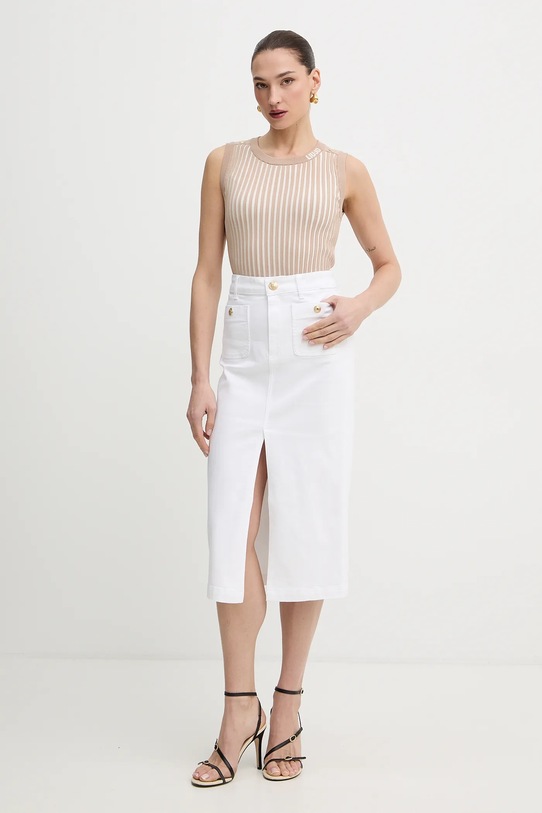 Liu Jo spódnica jeansowa UA6259.D0275 biały SS26