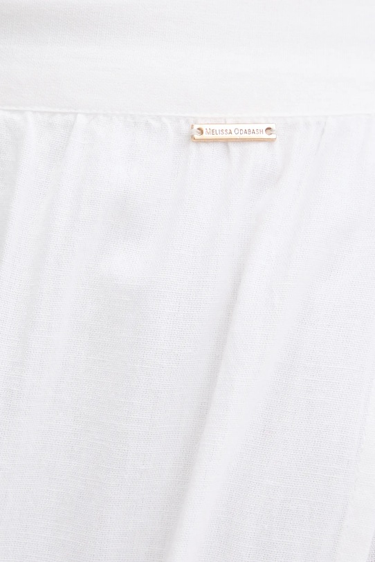 Melissa Odabash spódnica plażowa z dodatkiem lnu biały MO.MONROE