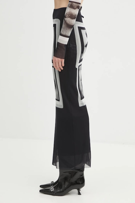 Jean Paul GAULTIER fustă Eyes and Lips 26.01.W.SK042.M021P negru SS26