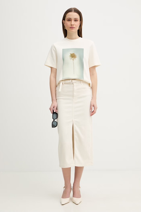 Marella spódnica jeansowa MLMOCA 2613101035200 beżowy SS26