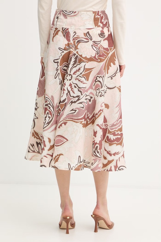 Odzież Marella spódnica lniana OSPITE 2613101074200 beżowy