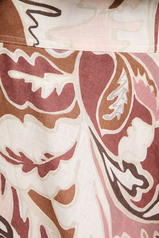 Marella spódnica lniana OSPITE beżowy 2613101074200