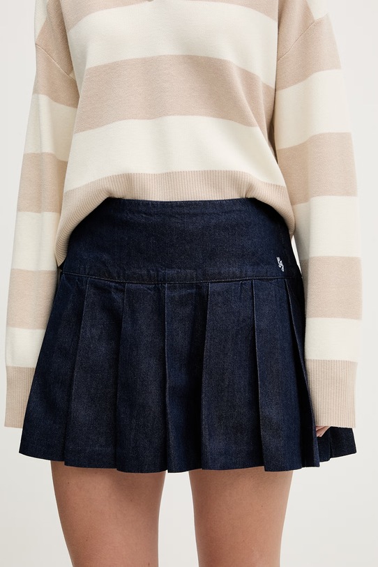 Džínová sukně Guess Jeans mini námořnická modř W6RD38.D6551