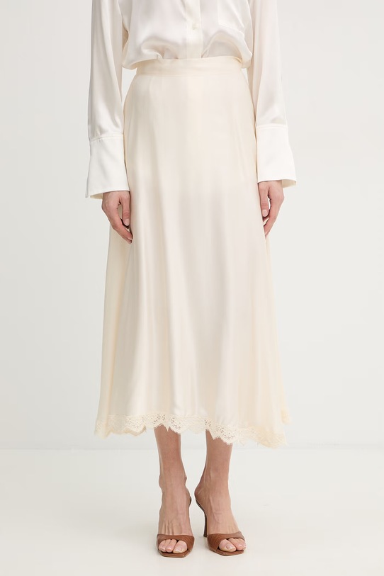 IBlues spódnica VERTICE midi beżowy 2617101021200