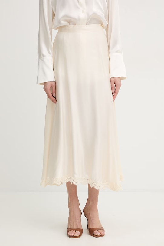 IBlues spódnica VERTICE midi beżowy 2617101021200