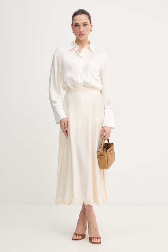 IBlues spódnica VERTICE 2617101021200 beżowy SS26