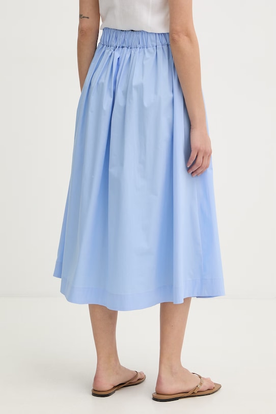 Odzież Marella spódnica bawełniana z elastanem MEMORE 2613101062200 niebieski