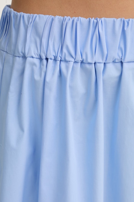 Marella spódnica bawełniana z elastanem MEMORE niebieski 2613101062200