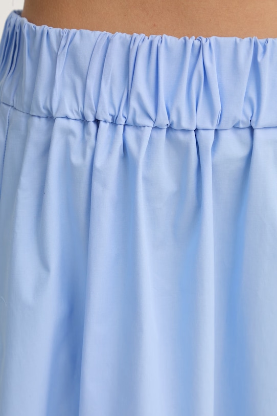 Marella spódnica bawełniana z elastanem MEMORE niebieski 2613101062200