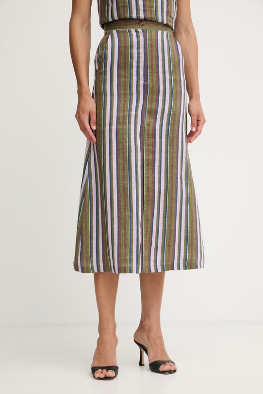 iBlues спідниця із розрізом з льоном CIMA зелений 2617101072200